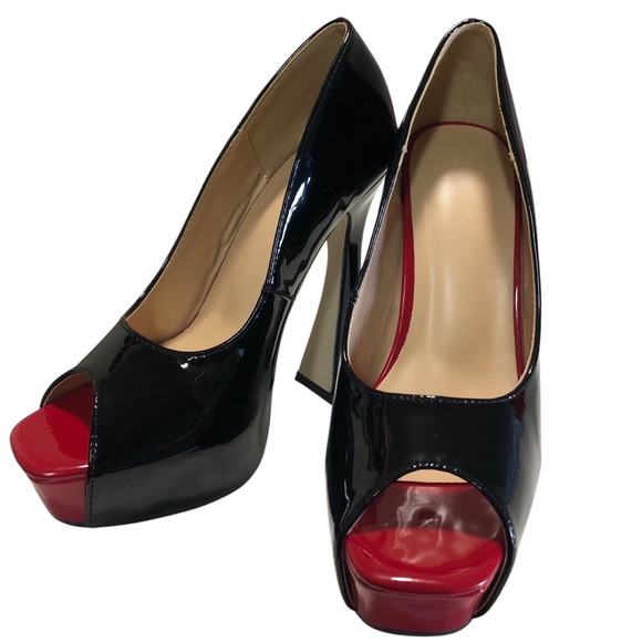 PEEP TOE By BELLA MILTRON HEEL SIZE 6 U.S.A. CHIC,SEXY,ChunkyHEELED,DAILY,PARTY. - Picture 3 of 5